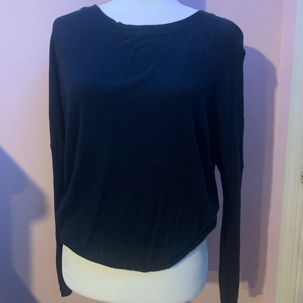 I LOVE H81 Dark Blue Crew Neck Sweater